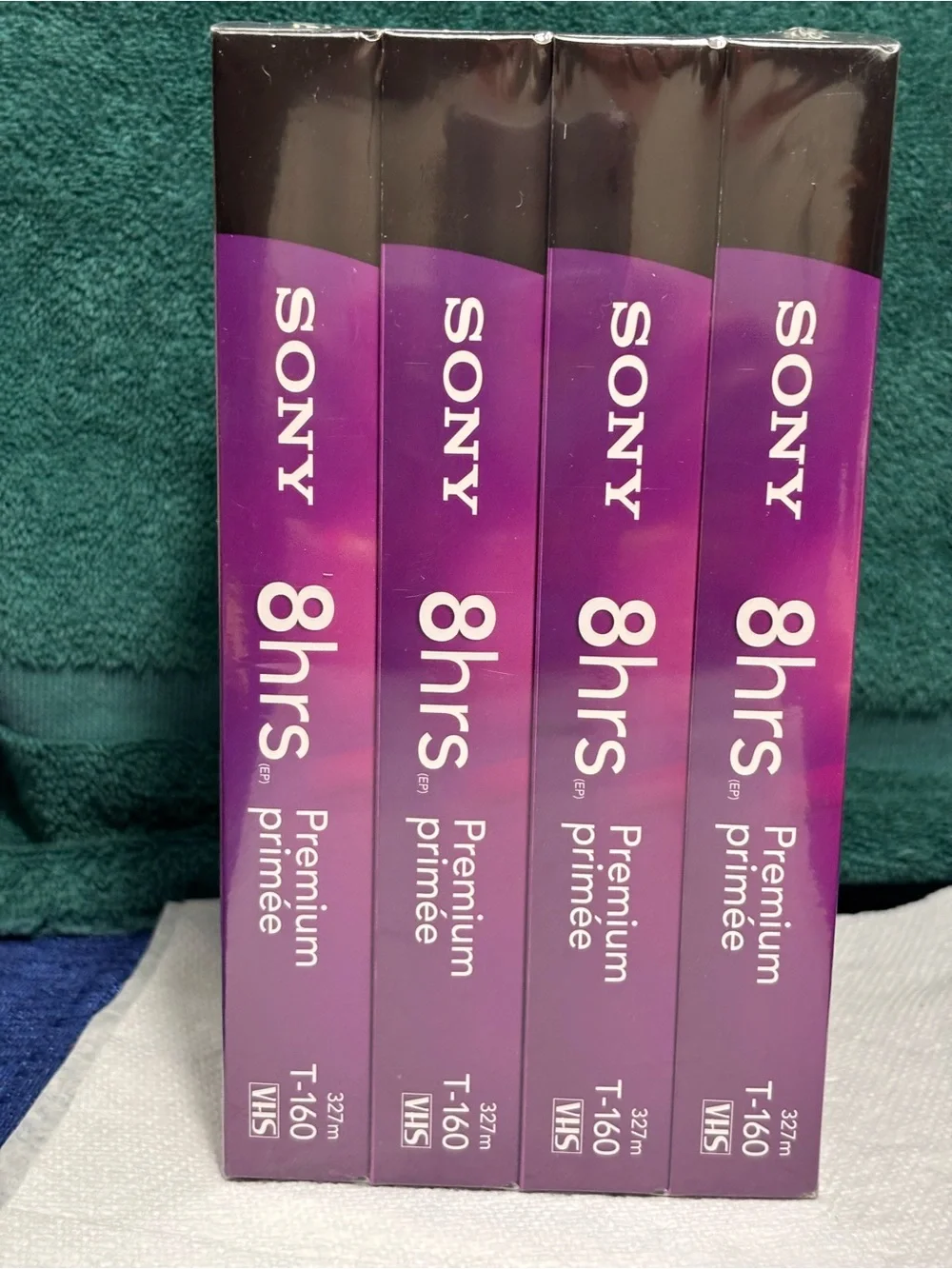 (4) Sony 8 Hour (EP) Premium Grade VHS Blank Tapes T-160 4 pack